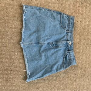 brandy melville blue denim skirt